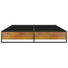 Sengeramme svart metall 140x200 cm