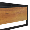 Sengeramme svart metall 140x200 cm