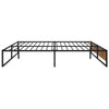 Sengeramme svart metall 200x200 cm