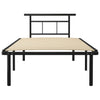 Sengeramme svart metall 100x200 cm