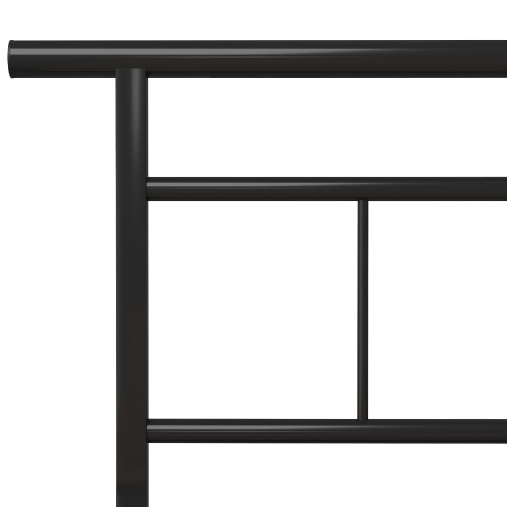 Sengeramme svart metall 100x200 cm