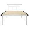 Sengeramme hvit metall 100x200 cm