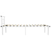 Sengeramme hvit metall 100x200 cm