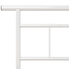 Sengeramme hvit metall 100x200 cm