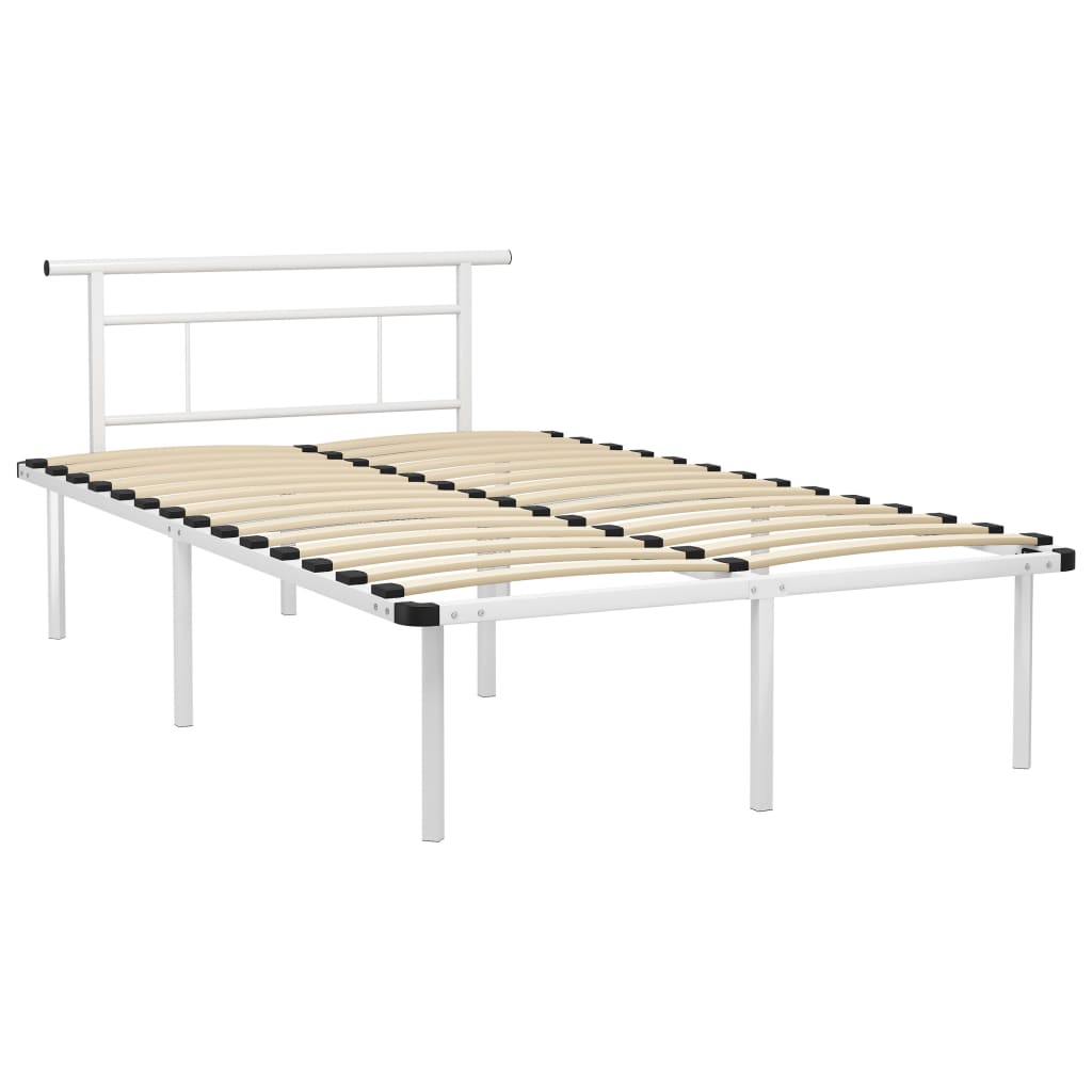 Sengeramme hvit metall 120x200 cm
