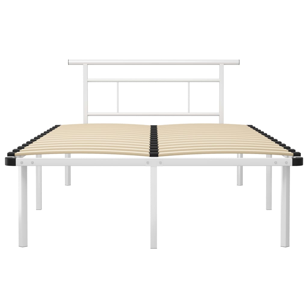 Sengeramme hvit metall 120x200 cm