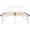 Sengeramme hvit metall 120x200 cm