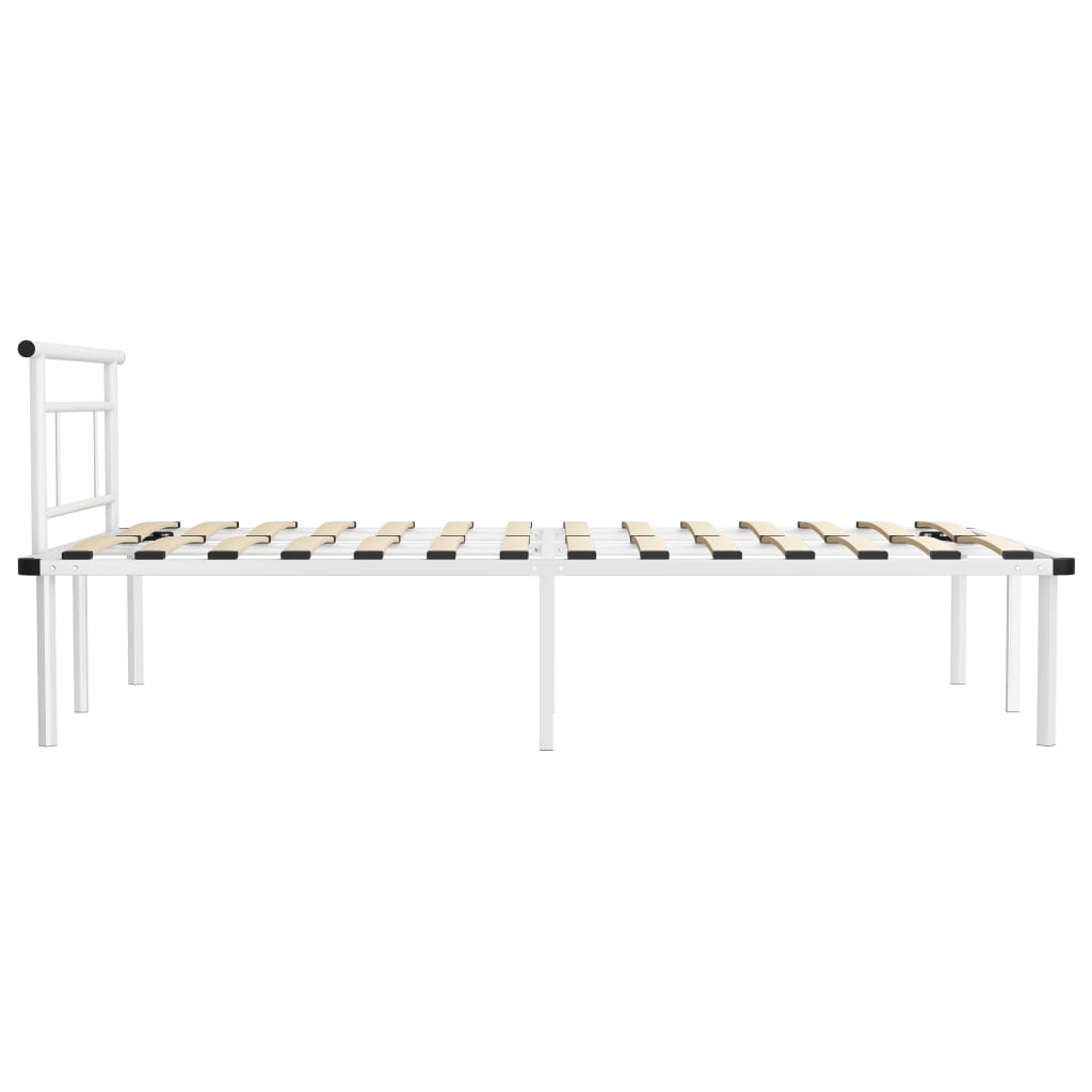 Sengeramme hvit metall 120x200 cm