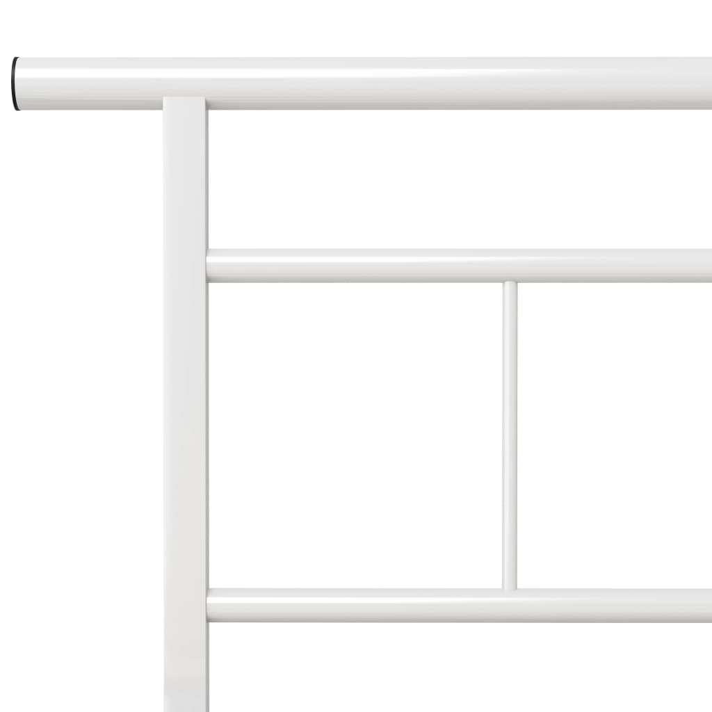 Sengeramme hvit metall 120x200 cm