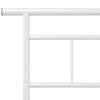 Sengeramme hvit metall 120x200 cm