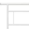 Sengeramme hvit metall 140x200 cm