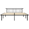 Sengeramme svart metall 200x200 cm