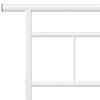 Sengeramme hvit metall 200x200 cm