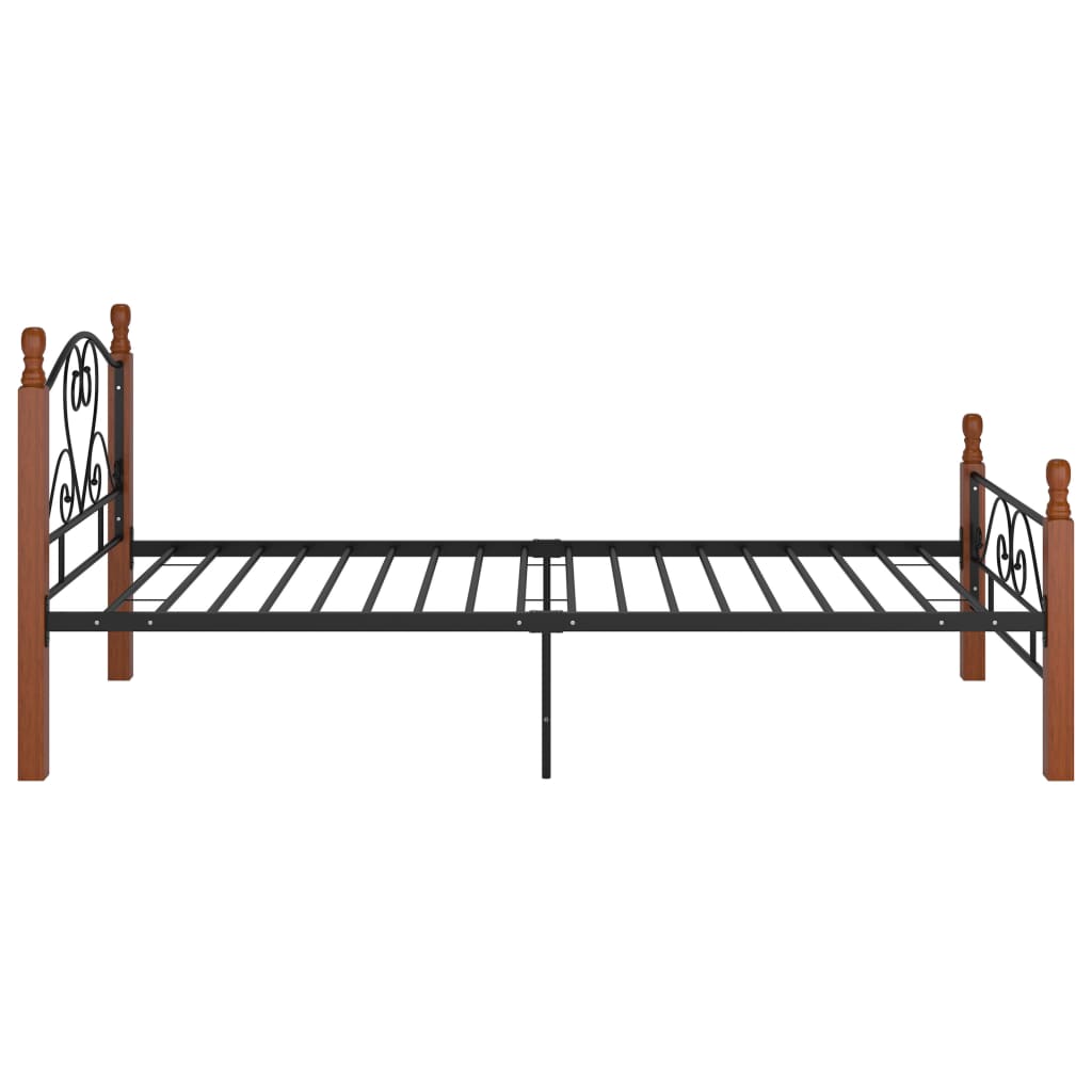 Sengeramme svart metall 90x200 cm