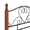 Sengeramme svart metall 90x200 cm