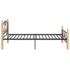 Sengeramme svart metall 100x200 cm