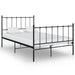 Sengeramme svart metall 120x200 cm