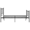 Sengeramme svart metall 120x200 cm