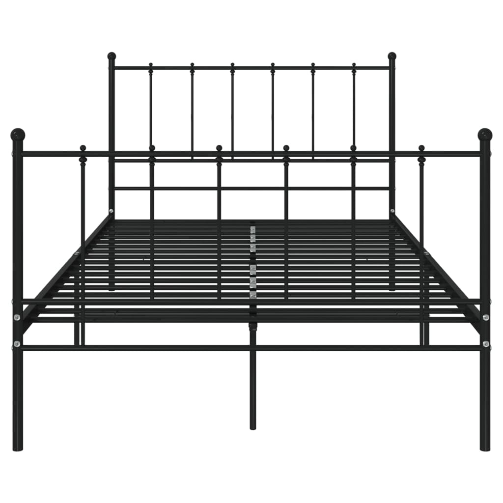Sengeramme svart metall 120x200 cm