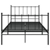 Sengeramme svart metall 120x200 cm