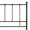 Sengeramme svart metall 120x200 cm