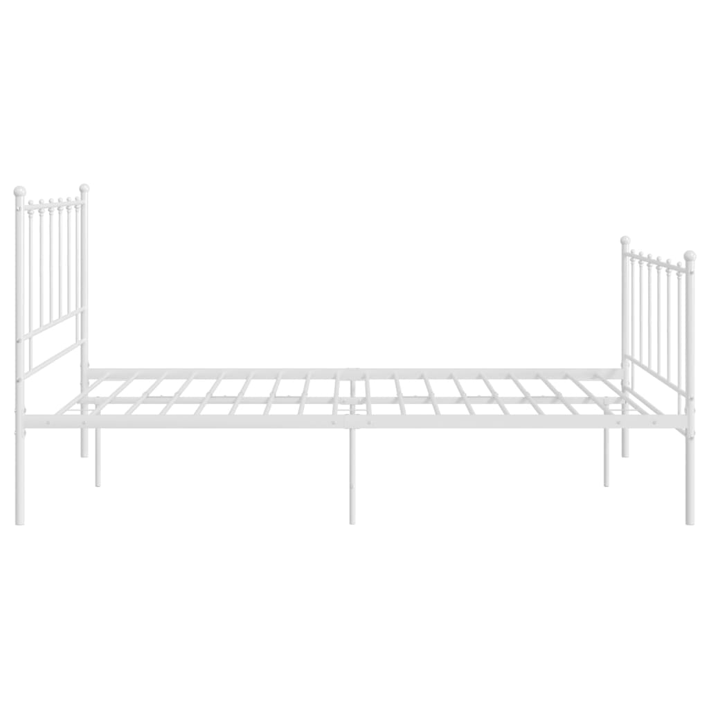 Sengeramme hvit metall 120x200 cm