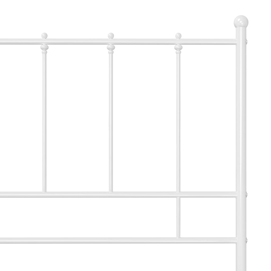 Sengeramme hvit metall 120x200 cm