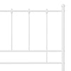 Sengeramme hvit metall 120x200 cm