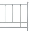 Sengeramme grå metall 120x200 cm
