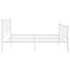Sengeramme hvit metall 180x200 cm