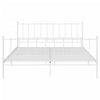 Sengeramme hvit metall 180x200 cm