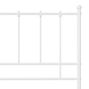 Sengeramme hvit metall 180x200 cm