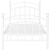 Sengeramme hvit metall 100x200 cm