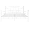Sengeramme hvit metall 140x200 cm
