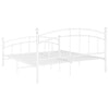 Sengeramme hvit metall 140x200 cm