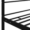 Himmelsengeramme svart metall 100x200 cm