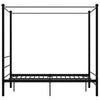 Himmelsengeramme svart metall 120x200 cm