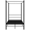 Himmelsengeramme svart metall 120x200 cm