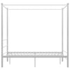 Himmelsengeramme hvit metall 140x200 cm