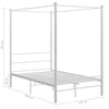 Himmelsengeramme hvit metall 140x200 cm