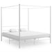 Himmelsengeramme hvit metall 180x200 cm