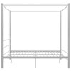 Himmelsengeramme hvit metall 180x200 cm
