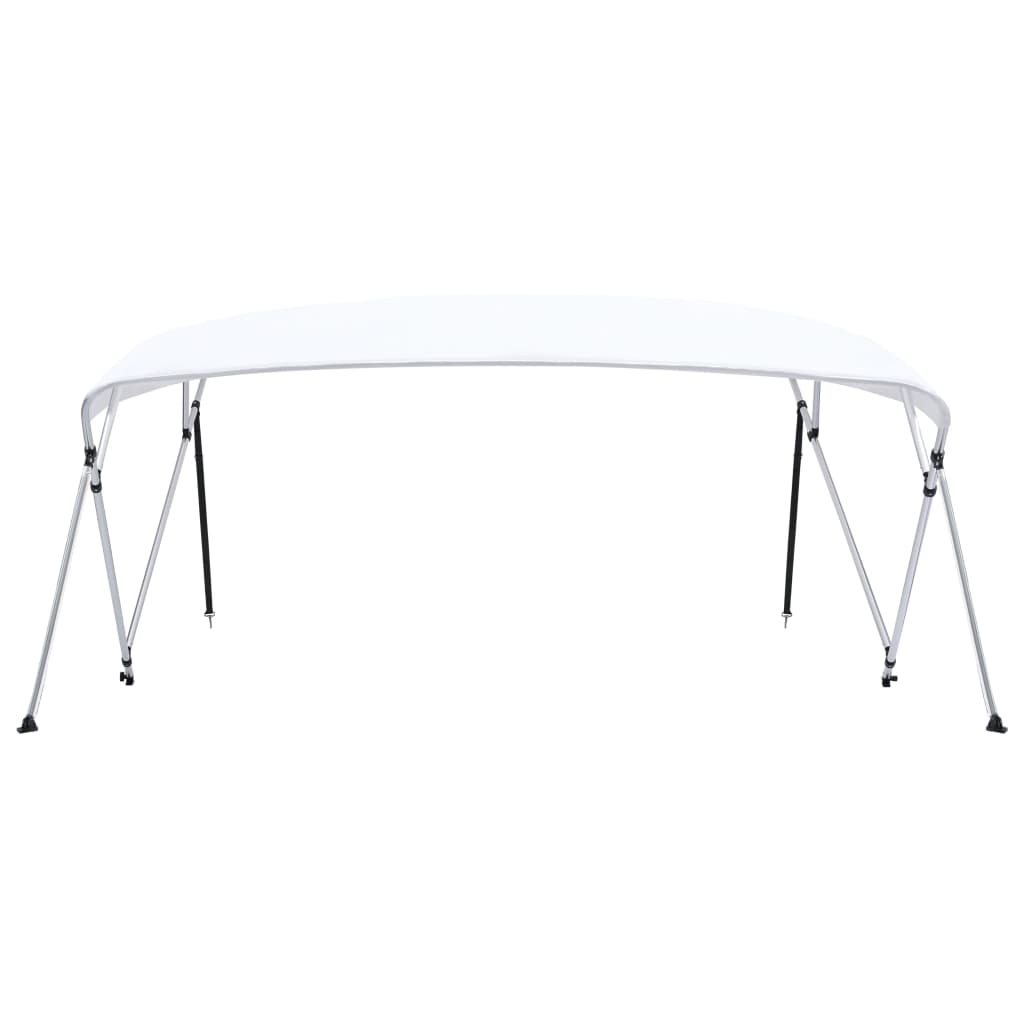 Biminitopp 4-buet hvit 243x(230-244)x137 cm