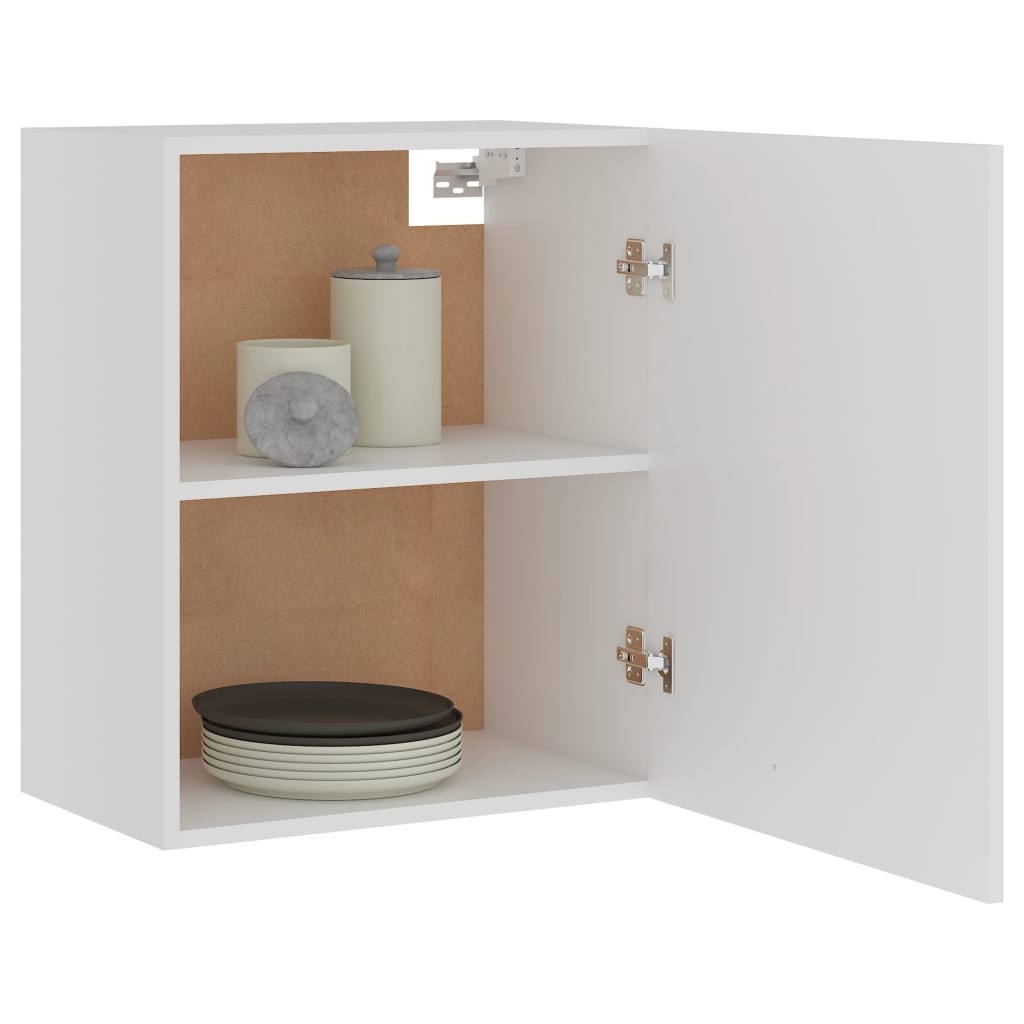 Hengende skap "Lyon" 2 stk hvit 50x31x60 cm konstruert tre