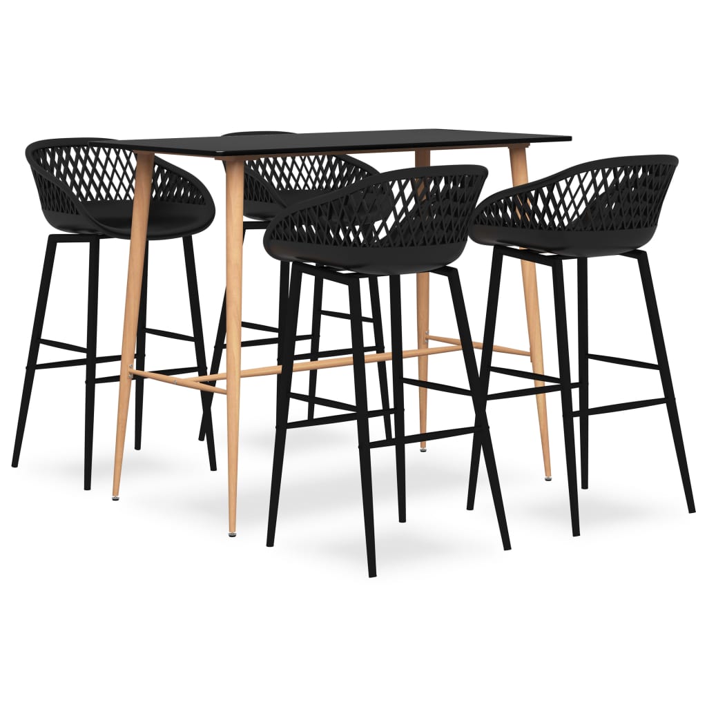 Barsett 5 deler svart