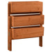 Sammenleggbar blomsterkasse oransje 60x14x75 cm heltre gran