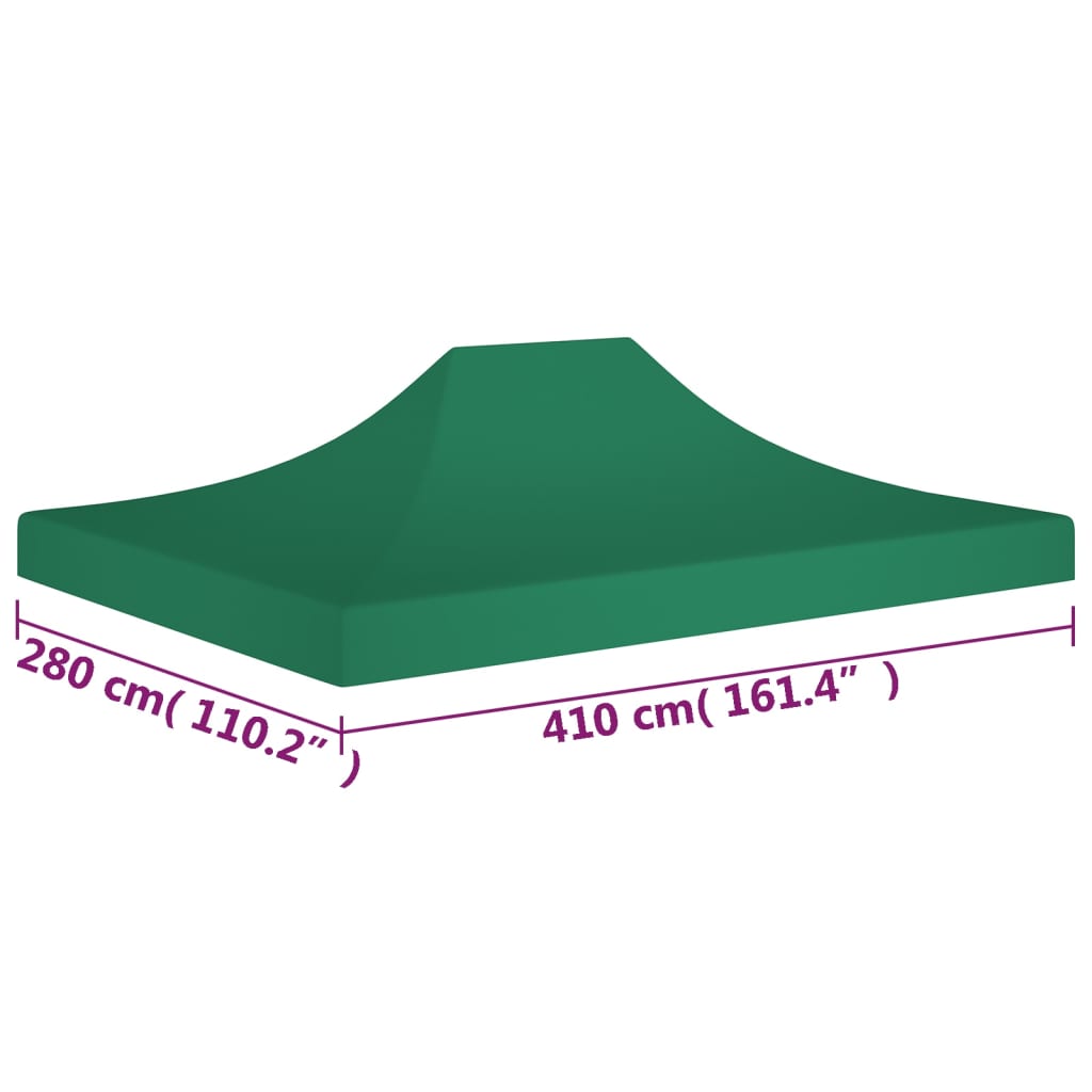 Teltduk for festtelt 4x3 m grønn 270 g/m²