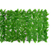 Balkongskjerm med grønne blader 500x75 cm