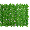 Balkongskjerm med grønne blader 400x100 cm