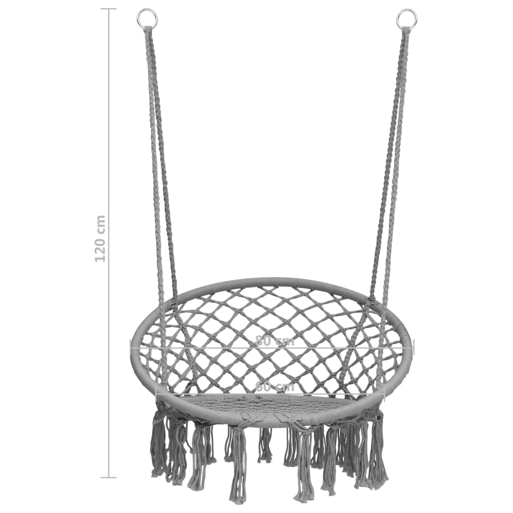 Huskestol 80 cm grå